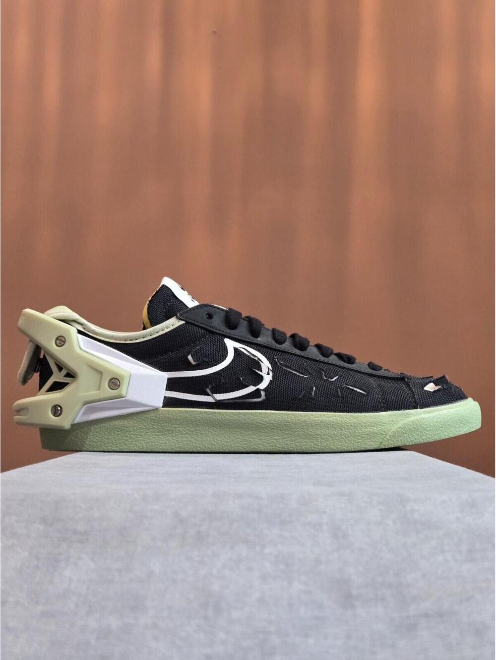Nike Blazer Low x Acronym - Black Olive Aura (DO9373-001) Men's 7 Women's 8.5